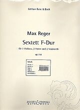Max Reger Notenblätter Sextett op.118