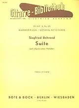 Siegfried Behrend Notenblätter Suite nach altpolnischen Melodien
