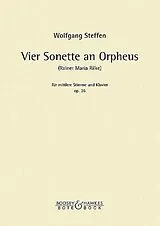 Wolfgang Steffen Notenblätter 4 Sonette an Orpheus