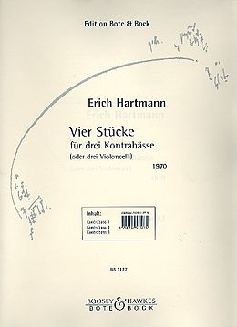 Erich Hartmann Notenblätter 4 Stücke
