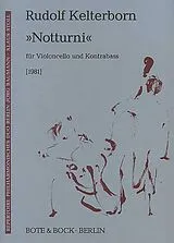 Rudolf Kelterborn Notenblätter Notturni
