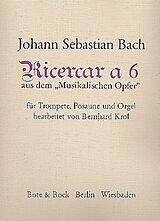 Johann Sebastian Bach Notenblätter Ricercar a 6