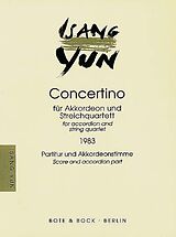 Isang Yun Notenblätter Concertino (1983)