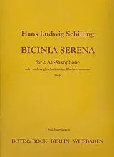 Hans Ludwig Schilling Notenblätter Bicinia Serena