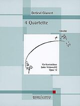 Detlev Glanert Notenblätter 4 Quartette op.12