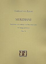 Gottfried von Einem Notenblätter Meridiane op.78