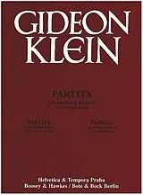 Gideon Klein Notenblätter Partita