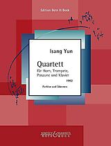 Isang Yun Notenblätter Quartett