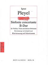 Ignaz Joseph Pleyel Notenblätter Sinfonie concertante B-Dur