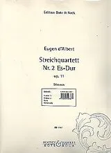Eugen d' Albert Notenblätter Streichquartett Es-Dur op. 11