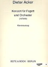 Dieter Acker Notenblätter Konzert