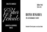 Zoltan Kodaly Notenblätter Chorschule Band 11/3