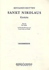 Benjamin Britten Notenblätter Saint Nicolas op. 42