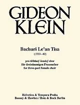 Gideon Klein Notenblätter Bachuri Lean Tisa