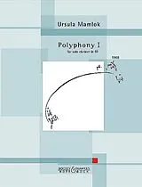 Ursula Mamlok Notenblätter Polyphony no.1