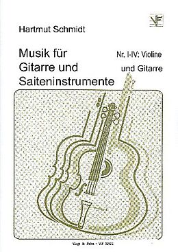 Hartmut Schmidt Notenblätter Musik für Gitarre und Saiteninstrumente Nr.1-4