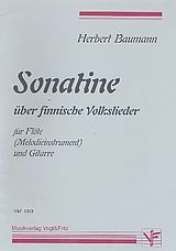 Herbert *1925 Baumann Notenblätter Sonatine über finnische Volkslieder