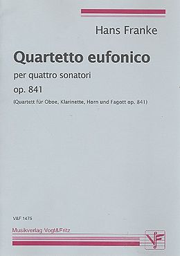 Hans Franke Notenblätter Quartetto eufonico op.841 für