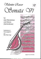  Notenblätter Sonate G-Dur Nr.6 für 2 Mandolinen