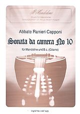 Abbate Ranieri Capponi Notenblätter Sonata da camera Nr.10 für Mandoline