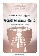 Abbate Ranieri Capponi Notenblätter Sonata da camera Nr.10 für Mandoline