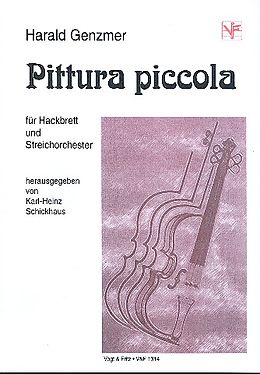 Harald Genzmer Notenblätter Pittura piccola für Hackbrett