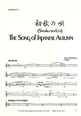 Yasuo Kuwahara Notenblätter The Song of Japanese Autumn