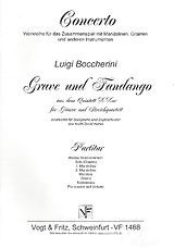 Luigi Boccherini Notenblätter Grave und Fandango für Gitarre
