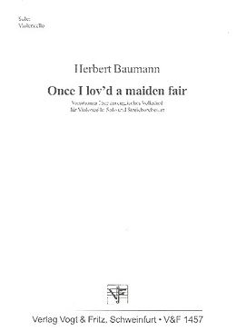Herbert *1925 Baumann Notenblätter Once I lovd a maiden fair Variationen