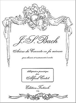 Johann Sebastian Bach Notenblätter Arioso aus dem Klavierkonzert f-Moll BWV1056