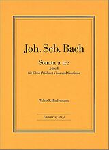 Johann Sebastian Bach Notenblätter Triosonate g-Moll nach BWV76/8 und BWV528