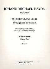 Johann Michael Haydn Notenblätter Benedictus qui venit für gem Chor