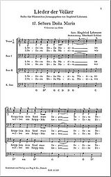 Siegfried Lehmann Notenblätter Senora Dona Maria