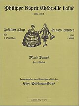 Esprit Philippe Chèdeville Notenblätter Fröhliche Tänze für 2 Violas