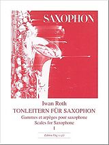 Iwan Roth Notenblätter Tonleitern für Saxophon Band 1