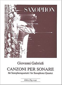 Giovanni Gabrieli Notenblätter Canzoni per sonare für