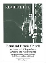 Bernhard Henrik Crusell Notenblätter Andante und Allegro vivace für