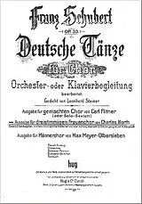 Franz Schubert Notenblätter DEUTSCHE TAENZE FUER SSA CHOR UND