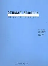 Othmar Schoeck Notenblätter Sonate D-Dur op.16 für Violine