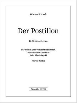 Othmar Schoeck Notenblätter Der Postillon op.18