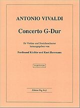 Antonio Vivaldi Notenblätter Concerto G-Dur RV310