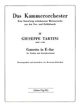 Giuseppe Tartini Notenblätter Concerto E-Dur