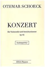 Othmar Schoeck Notenblätter Konzert op.61 für Violoncello und