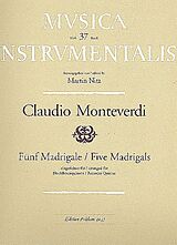Claudio Monteverdi Notenblätter 5 Madrigale