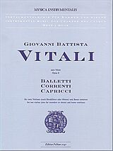 Giovanni Battista Vitali Notenblätter Balletti, Correnti, Capricci aus op.8