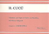  Notenblätter Il cucu Volkslieder zum Singen und
