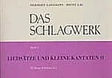 Herbert Langhans Notenblätter Liedsätze und kleine Kantaten Band 2