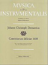 Christoph Demantius Notenblätter Conviviorum deliciae Band 1