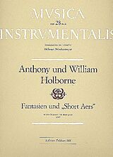 Anthony Holborne Notenblätter Fantasien und Short Aers für Soprano, Alt und