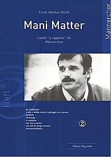 Mani Matter Notenblätter Lieder Band 2 für Männerchor a cappella